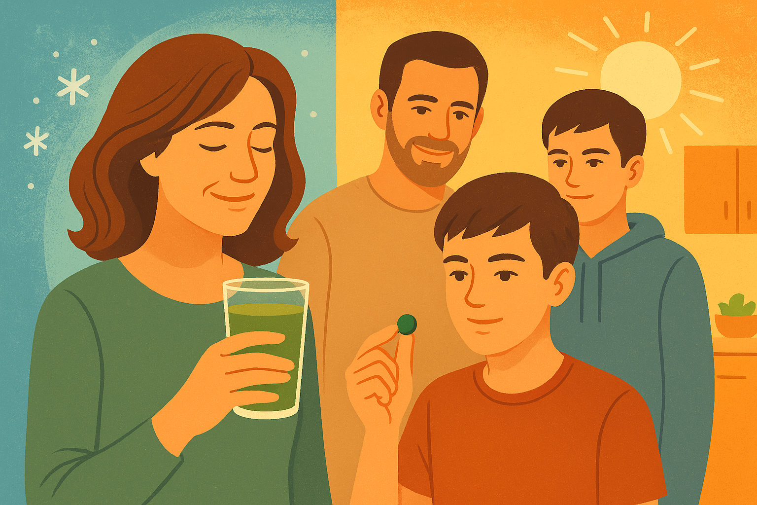 Ráno zima a odpoledne horko? Ječmen a chlorella pomůže